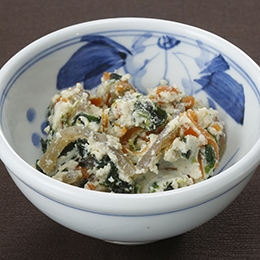 国産ほうれん草の白和え